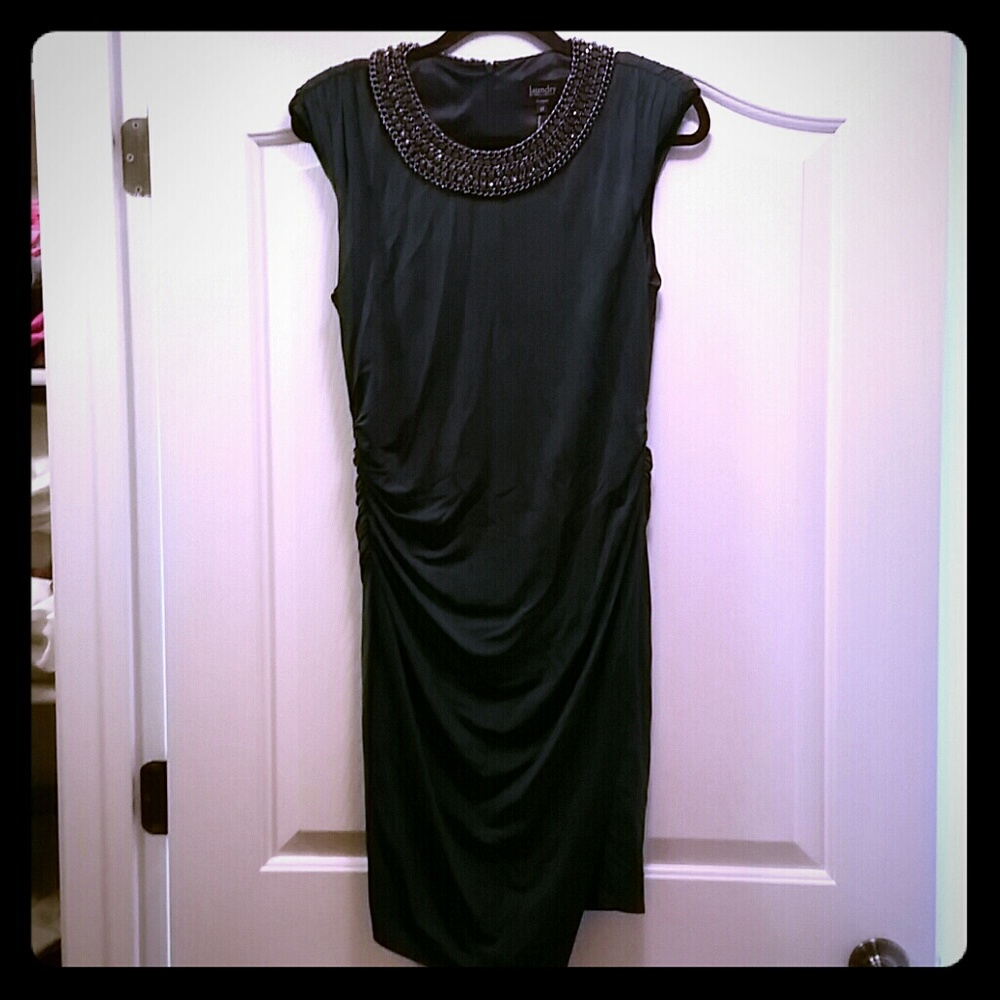 Laundry by Shelli Segal Forest Green Jewel Dress